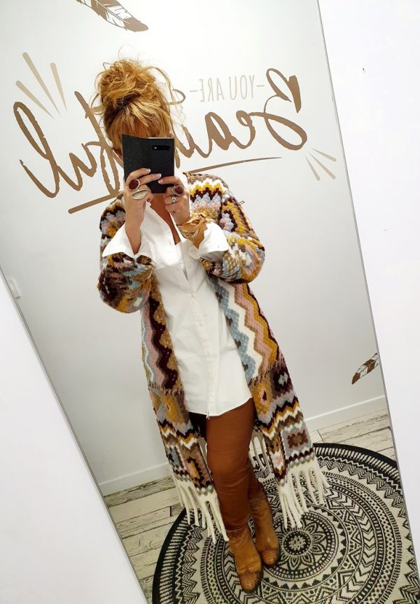 MANTEAU BOHEME BLANC – Image 4