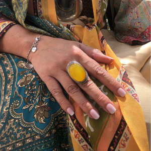BAGUE AGATE JAUNE