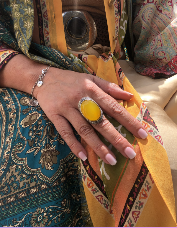 BAGUE AGATE JAUNE