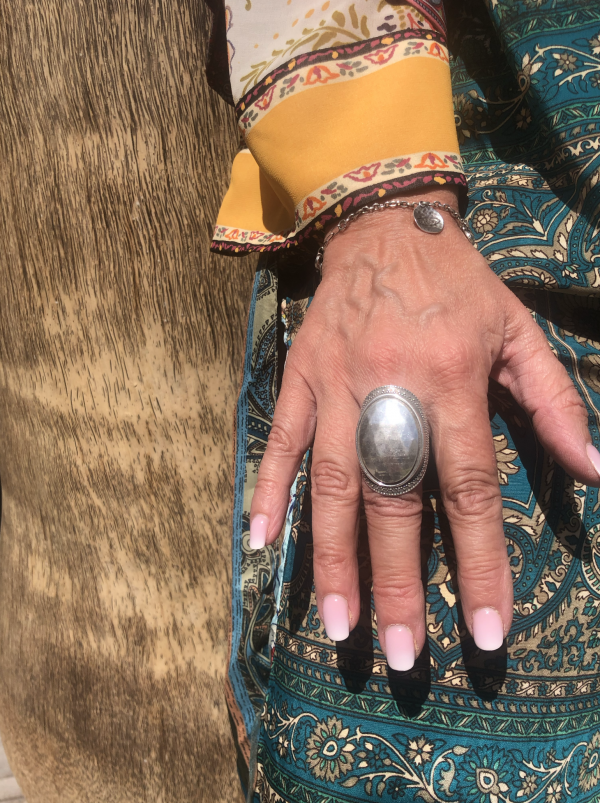 BAGUE ARGENTÉE