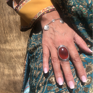 BAGUE CORNALINE