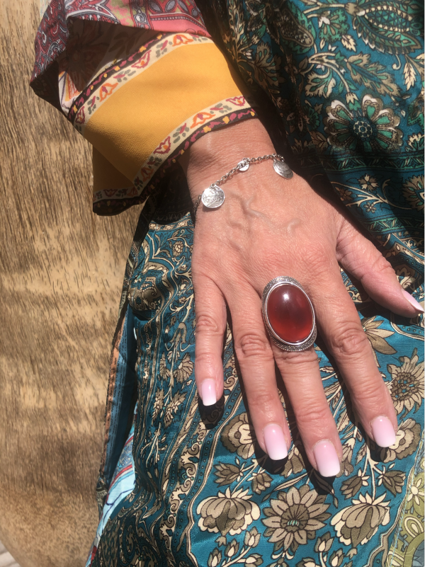 BAGUE CORNALINE