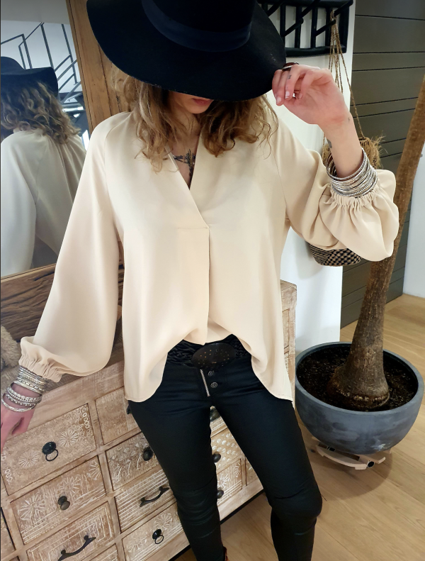 BLOUSE CLEIDE IVOIRE – Image 2