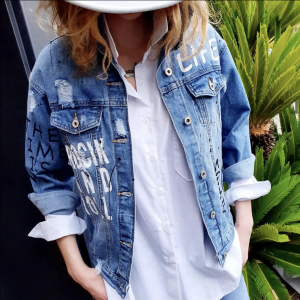 VESTE  JEAN'S PEACE & LOVE